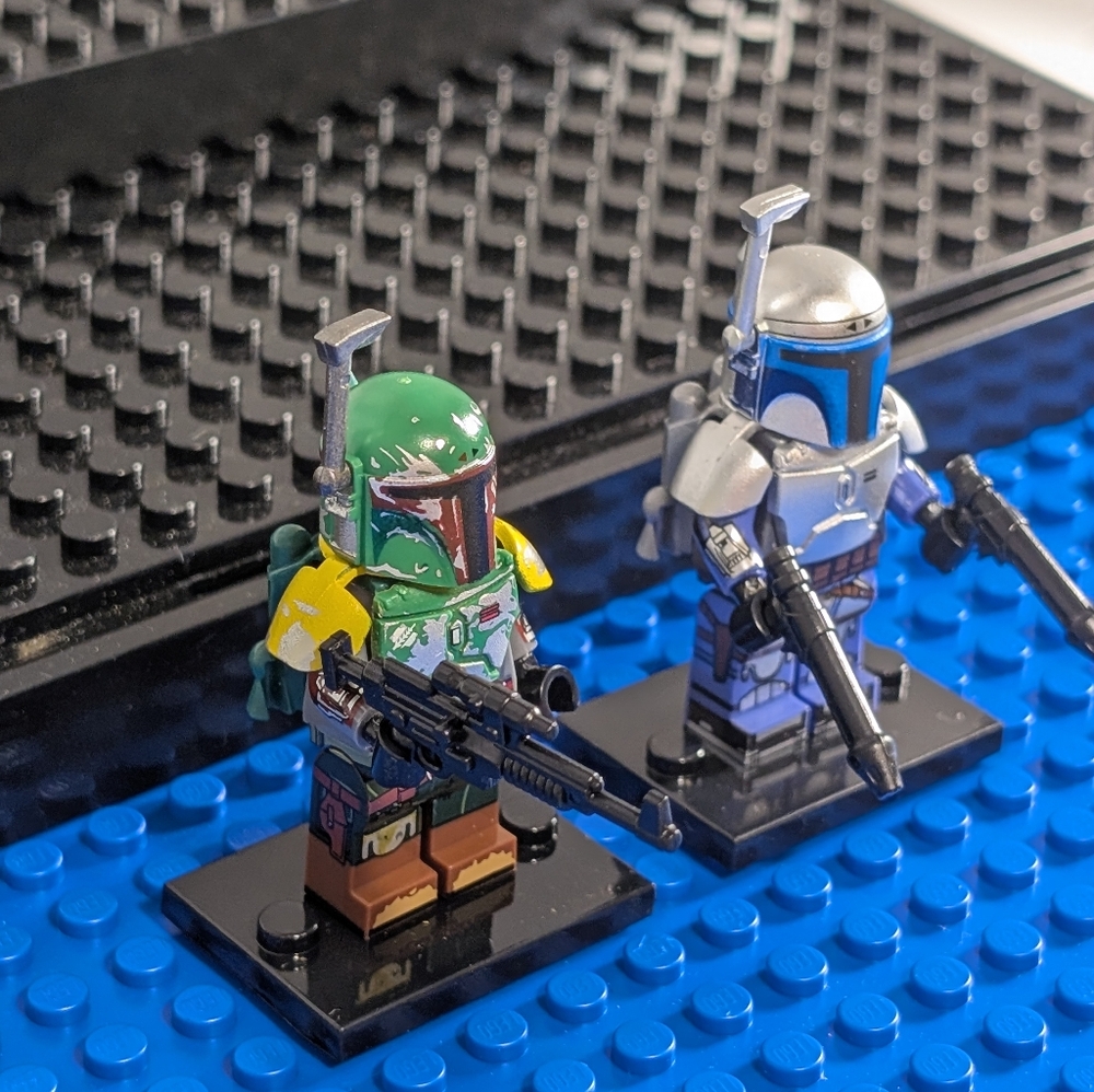 2 Minifigures- Star Wars Jango Fett Building Block Action Figure Clone Wars - Picture 3 of 16